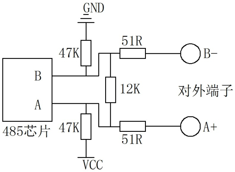 紫外傳感器RS485電路圖